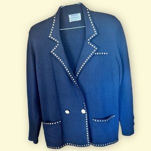 Beautiful Vintage Studded Sweater Blazer